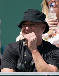 ANDRE AGASSI of USA (coach of Grigor DIMITROV of Bulgaria) during The Boodles tennis exhibition event 2019 Day 4 at Stoke Park, Slough, England on 28 June 2019. Copyright: xAndyxRowlandx PMI-2887