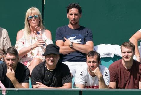 ANDRE AGASSI of USA (coach of Grigor DIMITROV of Bulgaria) during The Boodles tennis exhibition event 2019 Day 4 at Stoke Park, Slough, England on 28 June 2019. Copyright: xAndyxRowlandx PMI-2887