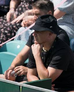 ANDRE AGASSI of USA (coach of Grigor DIMITROV of Bulgaria) during The Boodles tennis exhibition event 2019 Day 4 at Stoke Park, Slough, England on 28 June 2019. Copyright: xAndyxRowlandx PMI-2887