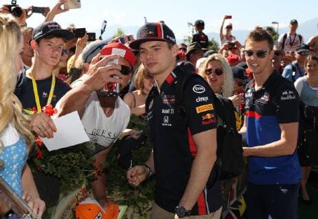 FORMULA 1 - GP of Austria 2019 SPIELBERG,AUSTRIA,29.JUN.19 - MOTORSPORTS, FORMULA 1 - Grand Prix of Austria, Red Bull Ring, side event, Styrian Green Carpet. Image shows Max Verstappen (NED Red Bull Racing). GEPAxpictures xAndreasxPranter