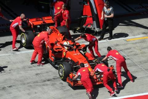 Photo4 LaPresse 29 06 2019 Spielberg, Austria Grand Prix Formula One Austria 2019 In the pic: Sebastian Vettel (GER) Scuderia Ferrari SF90  Copyright: xPhoto4 LaPressex