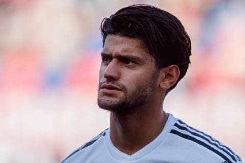 Bologna, Italy, 27 06 2019, UEFA U 21 European Championship Italy 2019, semi-final, Germany Romania, Mahmoud Dahoud GER watching Bologna Stadium Renato Dall Ara Italy eu images 01048 184628 eu-images-048