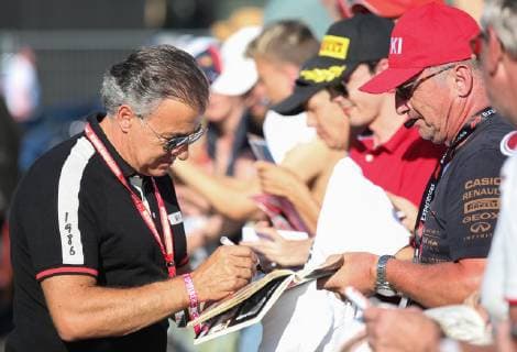 FORMULA 1 - GP of Austria 2019 SPIELBERG,AUSTRIA,29.JUN.19 - MOTORSPORTS, FORMULA 1 - Grand Prix of Austria, Red Bull Ring, Legends Parade. Image shows Jean Alesi. GEPAxpictures xHaraldxSteiner