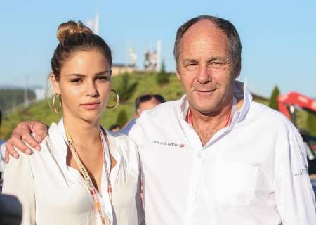 FORMULA 1 - GP of Austria 2019 SPIELBERG,AUSTRIA,29.JUN.19 - MOTORSPORTS, FORMULA 1 - Grand Prix of Austria, Red Bull Ring, Legends Parade. Image shows Gerhard Berger and his daughter Heidi. GEPAxpictures xHaraldxSteiner