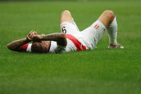 Peruvian Paolo Gurrero reacts during the Copa America 2019 quarter-finals soccer match between Uruguay and Peru, at Arena Fonte Nova Stadium in Salvador, Brazil, 29 June 2019. Uruguay vs. Peru !ACHTUNG: NUR REDAKTIONELLE NUTZUNG!  Copyright: xJoedsonxAlvesx SCA2285 20190629-636974418743046377