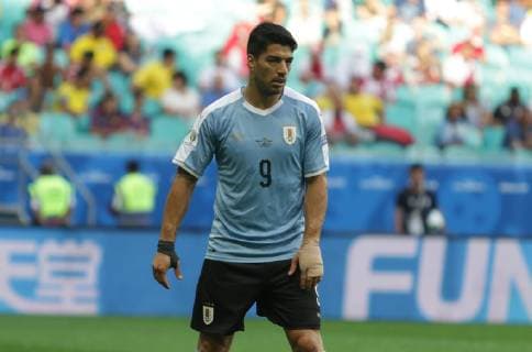 Uruguay vs Peru SALVADOR, BA - 29.06.2019: URUGUAY VS PERU - Luis Suarez, during a match between Uruguay and Peru, valid for the quarterfinals of the Copa America 2019, held this Saturday (29) at the Fonte Nova Arena in Salvador, Bahia, Brazil. (Photo: Tiago Caldas Fotoarena) x1755545x  TiagoxCaldas