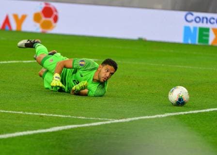 June 29, 2019: Costa Rica goalkeeper, Leonle Moreira (23), watches a ball go past him during a shot on goal at the 2019 CONCACAF Gold Cup, quarter final match between Mexico and Costa Rica, at NRG Stadium in Houston, TX. Mandatory Credit: Sports South Media CSM 2019 CONCACAF Gold Cup: Mexico vs Costa Rica Jun 29 - ZUMAc04_ 20190629_zaf_c04_206 Copyright: xKevinxLangleyx