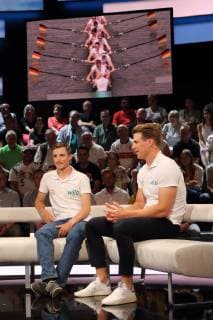 MARTIN SAUER, RICHARD SCHMIDT DAS AKTUELLE SPORTSTUDIO ZDF MAINZ 