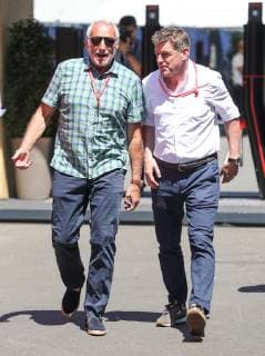 FORMULA 1 - GP of Austria 2019 SPIELBERG,AUSTRIA,30.JUN.19 - MOTORSPORTS, FORMULA 1 - Grand Prix of Austria, Red Bull Ring. Image shows Didi Mateschitz and Thomas Ueberall. GEPAxpictures xHaraldxSteiner