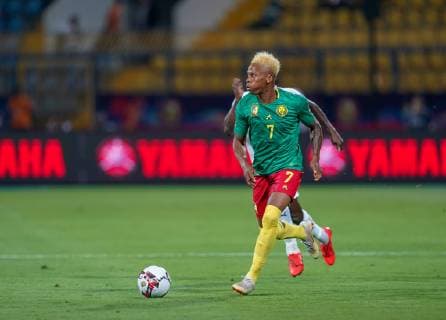 June 29, 2019 - Ismailia, Benin, Egypt - Clinton Njie of Cameroon during the 2019 African Cup of Nations match between Benin and Guinea-Bissau at the Ismailia stadium in Ismailia, Egypt on June 29,2019. Benin v Guinea-Bissau - 2019 African Cup of Nations  - ZUMAn230 20190629_zaa_n230_681 Copyright: xUlrikxPedersenx