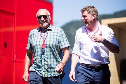 FORMULA 1 - GP of Austria 2019 SPIELBERG,AUSTRIA,30.JUN.19 - MOTORSPORTS, FORMULA 1 - Grand Prix of Austria, Red Bull Ring. Image shows Didi Mateschitz and Thomas Ueberall. GEPAxpictures xDanielxGoetzhaber