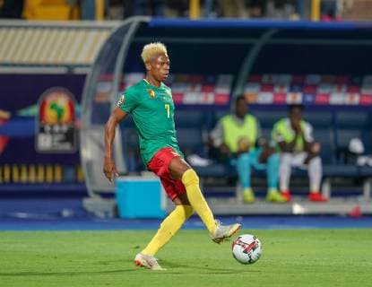 June 29, 2019: Clinton Njie of Cameroon during the 2019 African Cup of Nations match between Benin and Guinea-Bissau at the Ismailia stadium in Ismailia, Egypt. CSM. Benin v Guinea-Bissau - 2019 African Cup of Nations - ZUMAc04_ 20190629_zaf_c04_335 Copyright: xUlrikxPedersenx