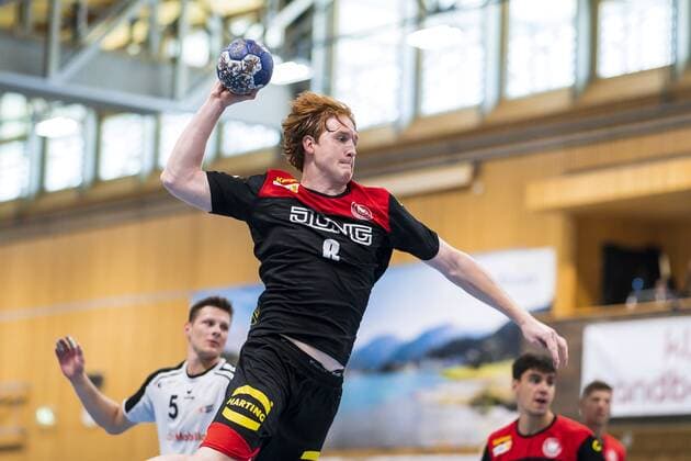 Kloten, Germany 30 June 2019 Handball, DHB U21 international Airport Trophy Switzerland vs. Germany Lukas Stutzke Germany Bayer Dormagen Kloten Sporthalle Ruebisbach Switzerland