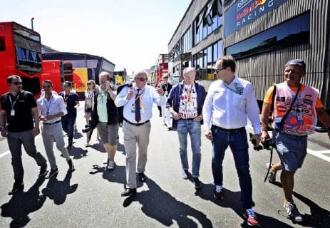 FORMULA 1 - GP of Austria 2019 SPIELBERG,AUSTRIA,30.JUN.19 - MOTORSPORTS, FORMULA 1 - Grand Prix of Austria, Red Bull Ring. Image shows governor Hermann Schuetzenhoefer (Styria). GEPAxpictures xM.xOberlaender