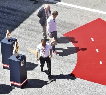 FORMULA 1 - GP of Austria 2019 SPIELBERG,AUSTRIA,30.JUN.19 - MOTORSPORTS, FORMULA 1 - Grand Prix of Austria, Red Bull Ring. Image shows governor Hermann Schuetzenhoefer (Styria). GEPAxpictures xM.xOberlaender