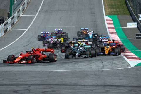FORMULA 1 - GP of Austria 2019 SPIELBERG,AUSTRIA,30.JUN.19 - MOTORSPORTS, FORMULA 1 - Grand Prix of Austria, Red Bull Ring. Image shows Charles Leclerc (MON Ferrari) and Valtteri Bottas (FIN Mercedes). GEPAxpictures xHaraldxSteiner