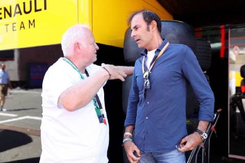 Motorsports: FIA Formula One World Championship, WM, Weltmeisterschaft 2019, Grand Prix of Austria, Norbert Vettel, Emanuele Pirro (Verwendung nur in Deutschland - GERMANY ONLY) *** Motorsports FIA Formula One World Championship 2019, Grand Prix of Austria, Norbert Vettel, Emanuele Pirro Use only in Germany GERMANY ONLY 