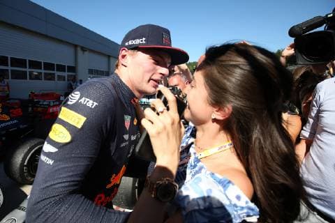 Photo4 LaPresse 30 06 2019 Spielberg, Austria Grand Prix Formula One Austria 2019 In the pic: Max Verstappen (NED) Red Bull Racing RB15 and Dilara Sanlik (GER)  Copyright: xPhoto4 LaPressex