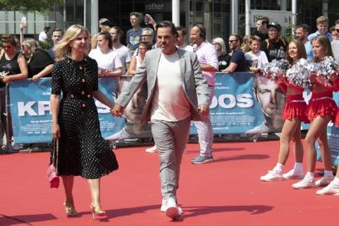 Kroos The Film World Premiere Cinedom Cologne Germany Date 30 06 2019 Volker Struth with girlfriend Melanie Roth