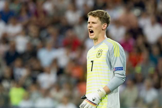 Udine, Italy, 30 06 2019, UEFA U 21 European Championship Italy 2019, Final, Spain Germany, Goalkeeper Alexander Nuebel GER , screams, looks on Defodi 01048 184981 Defodi-048