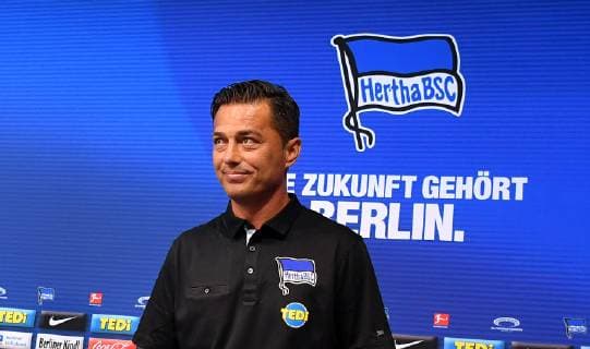 Ante Covic Trainer Hertha BSC at the PK Press Conference Hertha BSC Media Room Hanns Braun Strasse PK, Press Conference 1 Bundesliga 2019 2020 Football, Soccer, Soccer, , Men, Men, PK, Press Conference, Germany, Germany, Berlin, 1 7 2019