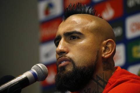 Fußball, Copa America, Nationalteam Chile Pressekonferenz Futbol, entrenamiento de la seleccion chilena Copa America 2019 El jugador de la seleccion chilena Alexis Sanchez es fotografiado durante el entrenamiento realizado en el centro de etrenamiento Sesc de Porto Alegre, Brasil. 29 06 2019 Andres Pina Photosport Football, Chilean national team, Nationalteam training session Copa America Championship 2019 Chile s player Alexis Sanchez is pictured during the evening training session at the Sesc center in Porto Alegre, Brazil. 29 06 2019 Andres Pina Photosport Entrenamiento de la seleccion chilena en Porto Alegre, Copa America 2019 