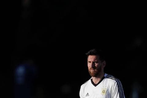 Argentina s national soccer team player Lionel Messi participates in a training session of the team in Toca da Raposa, in Belo Horizonte, Brazil, 01 July 2019. Argentina will face Brazil in a Copa America 2019 semifinal match tomorrow. Argentina s national soccer team training session !ACHTUNG: NUR REDAKTIONELLE NUTZUNG!  Copyright: xFernandoxBizerraxJrx COPAME2358 20190701-636976223969429709