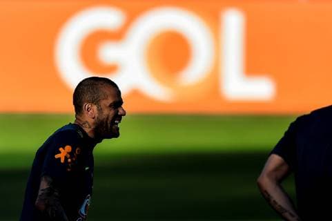 Brazil s national soccer team player Dani Alves participates in a training session at the Altetico Mineiro training center, in Belo Horizonte, Brazil, 01 July 2019. Brazil will face Argentina in a Copa America 2019 semifinal match tomorrow. Brazil s national soccer team training session !ACHTUNG: NUR REDAKTIONELLE NUTZUNG!  Copyright: xYurixEdmundox COPAME2329 20190702-636976233943148033