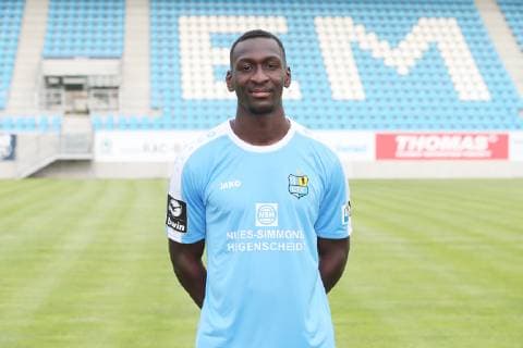 Team presentation Chemnitz soccer regional league Tarsis Bonga Chemnitzer FC 3 League, portrait date 2019 2020 , Chemnitz, 01 07 2019, stadium Chemnitz, soccer ,