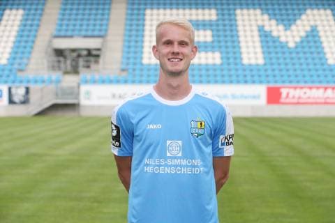 Team presentation Chemnitz soccer regional league Jan Pelle Hoppe Chemnitzer FC 3 League, portrait date 2019 2020 , Chemnitz, 01 07 2019, stadium Chemnitz, soccer ,