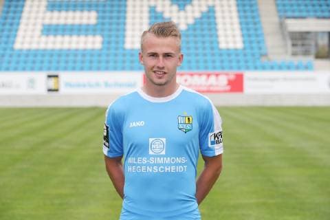 Team presentation Chemnitz soccer regional league Jakob Gesien Chemnitzer FC 3 League, portrait date 2019 2020 , Chemnitz, 01 07 2019, stadium Chemnitz, soccer ,