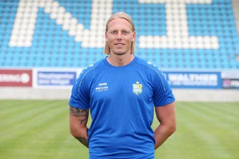 Team presentation Chemnitz soccer regional league goalkeeper coach Marcel Höttecke Hoettecke Chemnitzer FC 3 League, portrait date 2019 2020 , Chemnitz, 01 07 2019, stadium Chemnitz, soccer ,