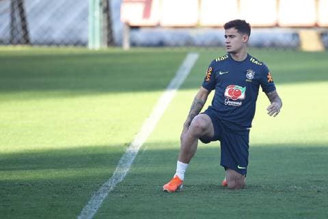 July 1st 2019, CT Cidade do Galo, Belo Horizonte, Brazil; Training Session of Brazil at the CT Cidade do Galobefore their semi-final match versus Argentina on 2nd Jul; Philippe Coutinho  ActionPlus12149746 HeulerxAndrey