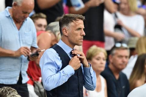 Philip Neuville (entraineur angleterre) vs (etats unis) FOOTBALL : Angleterre vs Etats-Unis - Coupe du monde de Football Feminin 1 2 finale - 02 07 2019 FredericChambert Panoramic 