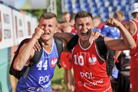2019.07.02 Stare Jablonki Pilka reczna plazowa Mezczyzn Mistrzostwa Europy EURO 2019 Polska - Szwecja N z Mikolaj Czaplinski, radosc Foto Marcin Bulanda PressFocus 2019.07.02 Stare Jablonki Beach Handball Men s European Championship, EM, Europameisterschaft EURO 2019 Polska - Szwecja Mikolaj Czaplinski, radosc Credit: Marcin Bulanda PressFocus NEWSPIX.PL --- Newspix.pl  20190702PF_MB482