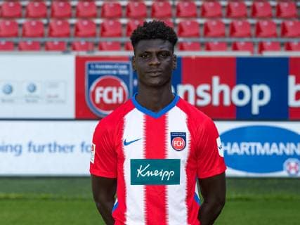 Andrew Owusu 1 Soccer Club Heidenheim 1846 e V 2 Bundesliga, Portrait Date 2019 2020, 02 07 2019 1 Soccer Club Heidenheim 1846 e V , 2 Bundesliga, Portrait Date 2019 2020, 02 07 2019 Heidenheim Copyright: xEIBNER SaschaxWaltherx EP_eer
