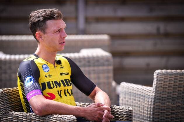 German Tony Martin of Team Jumbo-Visma pictured during a press conference, PK, Pressekonferenz of Jumbo-Visma cycling team ahead of the 106th edition of the Tour de France cycling race, in Brussels, Belgium, Wednesday 03 July 2019. This year s Tour de France starts in Brussels and takes place from July 6th to July 28th. LUCxCLAESSEN  x05618388x