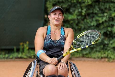 Lucy SHUKER GBR 1 at Training, 31 German Open Wheelchair Tennis 2019, ITF, Berlin, 03 06 2019,