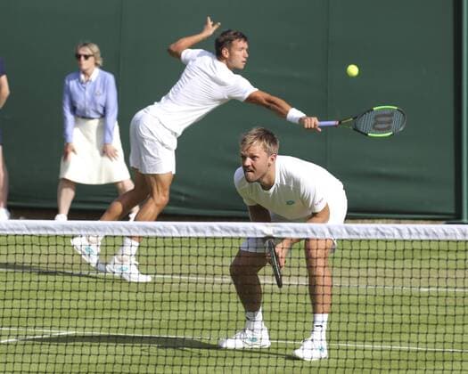 Andreas Mies and Kevin Krawietz, Double Tennis Wimbledon 2019 Grand Slam ITF ATP WTA AELTC London Great Britain 3 July 2019 Copyright: xJuergenxHasenkopfx