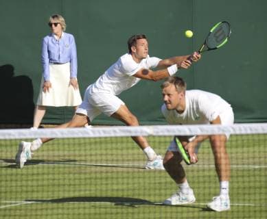 Andreas Mies and Kevin Krawietz, Double Tennis Wimbledon 2019 Grand Slam ITF ATP WTA AELTC London Great Britain 3 July 2019 Copyright: xJuergenxHasenkopfx