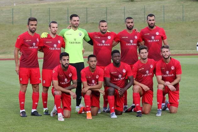 GNIEWINO, 03.07.2019 SPARING POGON SZCZECIN - HAPOEL BEER SZEWA FRIENDLY MATCH POGON SZCZECIN - HAPOEL BEER SHEVA NZ DRUZYNA HAPOELU TEAM OF HAPOEL FOT. KRZYSZTOF CICHOMSKI NEWSPIX.PL --- Newspix.pl  190703KCI005