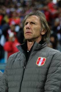 3rd July 2019, Arena do Gremio stadium, Porto Alegre, Brazil; Copa America Football semi-final, Peru versus Chile; Head coach Ricardo Gareca of Peru  ActionPlus12150372 MaxxPeixoto
