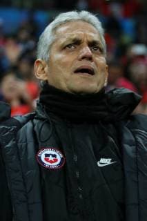 3rd July 2019, Arena do Gremio stadium, Porto Alegre, Brazil; Copa America Football semi-final, Peru versus Chile; Head coach Reinaldo Rueda of Chile  ActionPlus12150373 MaxxPeixoto