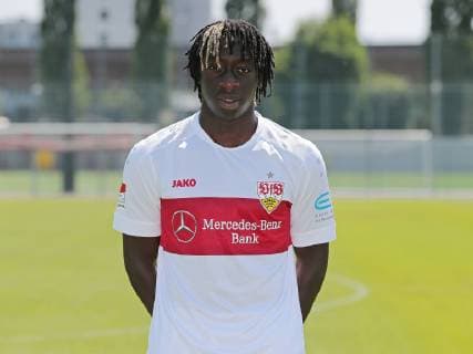 FOOTBALL 2 BUNDESLIGA SAISON 2019 2020 03 07 2019 Photo shoot at VfB Stuttgart Tanguy Coulibaly VfB Stuttgart