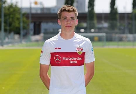 FOOTBALL 2 BUNDESLIGA SAISON 2019 2020 03 07 2019 Photo shoot at VfB Stuttgart Luca Mack VfB Stuttgart
