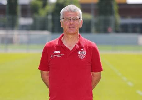 FOOTBALL 2 BUNDESLIGA SAISON 2019 2020 03 07 2019 Photo shoot at VfB Stuttgart Zeugwart Michael Meusch VfB Stuttgart