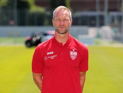 FUSSBALL 2 BUNDESLIGA SAISON 2019 2020 03 07 2019 Photo shoot at VfB Stuttgart Goalkeeper Trainer Uwe Gospodarek VfB Stuttgart