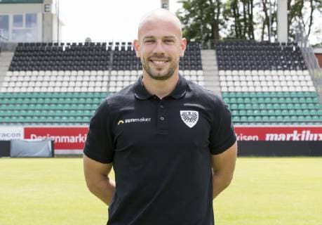 Tim Geidies SC Preußen Münster 3 League, portrait date 2019 2020 DFB regulations prohibit any use of photographs as image sequences and or quasi video Copyright: xKirchner MarcoxSteinbrennerx