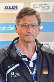 FIVB Beach Volleyball World Championships Hamburg 2019 04 07 2019 Beach Volleyball World Championships Hamburg 2019, Aldi Nord seals partnership with Techniker Beach Tour, Rene Hecht, President German Volleyball Association xtbx