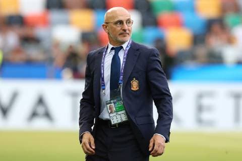 Spain coach Luis de la Fuente looks on Udine 30-06-2019 Stadio Friuli Football UEFA Under 21 Championship Italy 2019 final Spain - Germany Photo Cesare Purini Insidefoto CesarexPurini